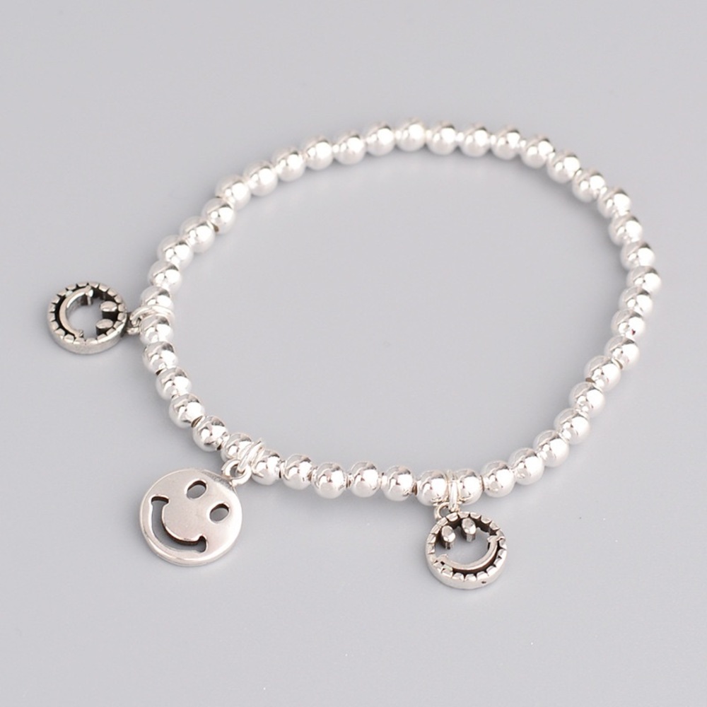 Smiley face elastic bracelet